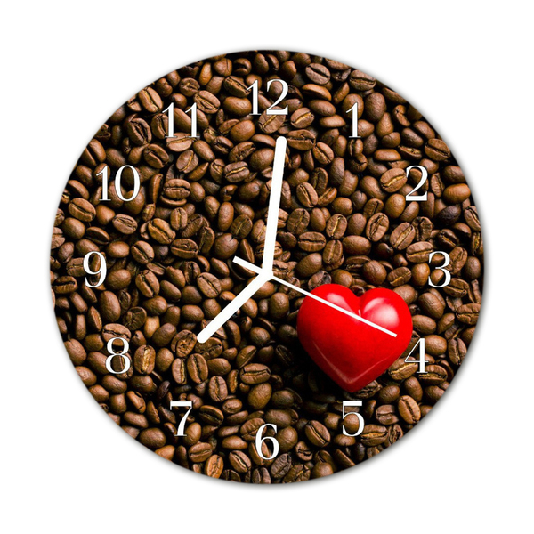 Relógio redondo Grãos de café