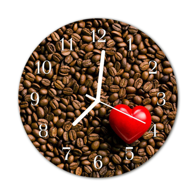 Relógio redondo Grãos de café