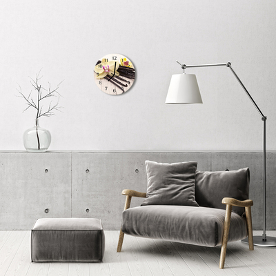 Relógio redondo Baunilha