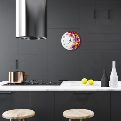 Relógio redondo Tulipas