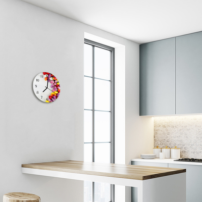 Relógio redondo Tulipas