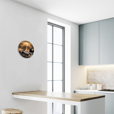 Relógio redondo Montanhas