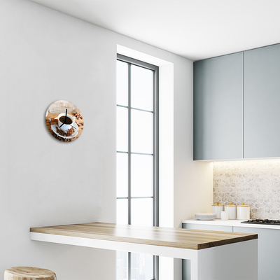 Relógio redondo Café