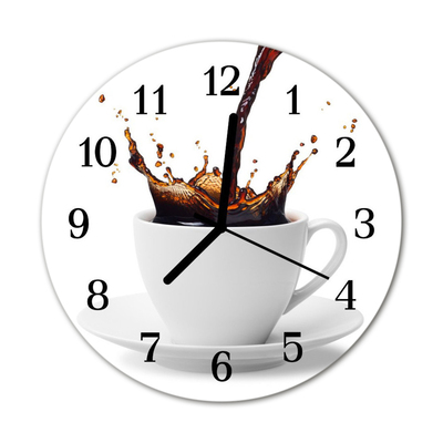 Relógio de parede redondo Café