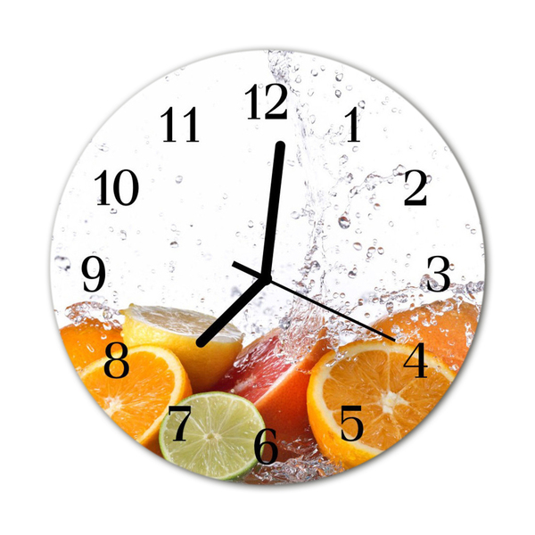 Relógio de parede redondo Laranjas