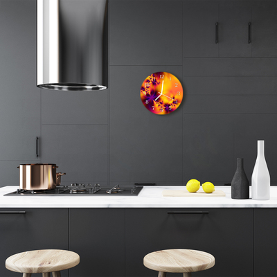 Relógio redondo Flores