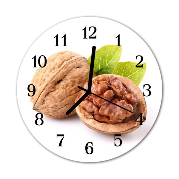 Relógio redondo Noz