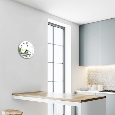 Relógio redondo Pedras