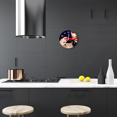 Relógio de vidro redondo Pimenta