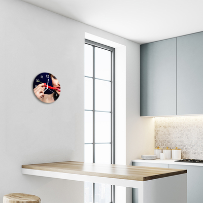 Relógio de vidro redondo Pimenta