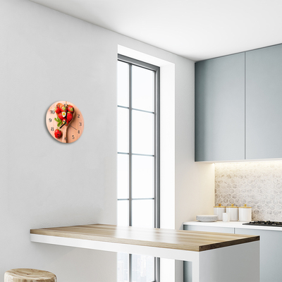 Relógio redondo Morango