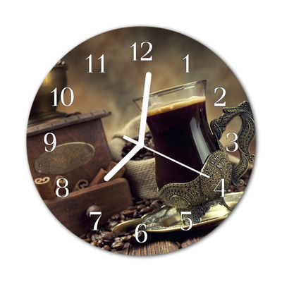 Relógio redondo Café