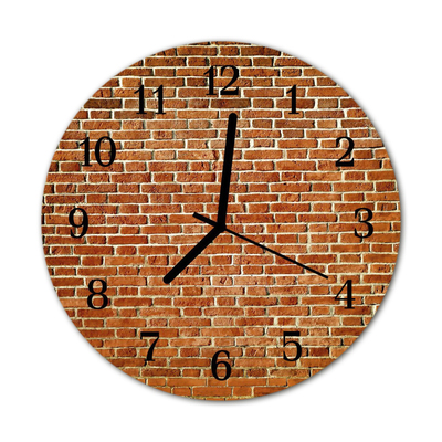 Relógio redondo Tijolo