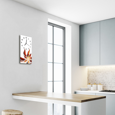 Relógio vertical Flor colorida