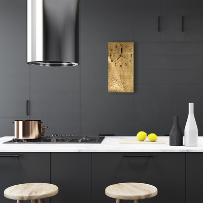 Relógio vertical Tela bege