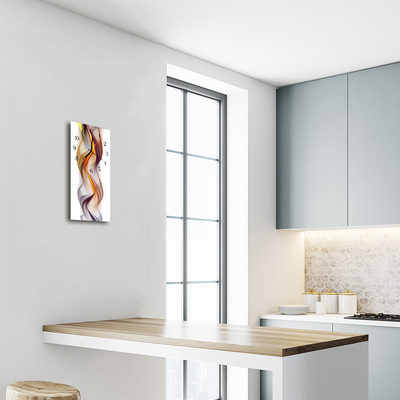 Relógio vertical Arte Abstração colorida