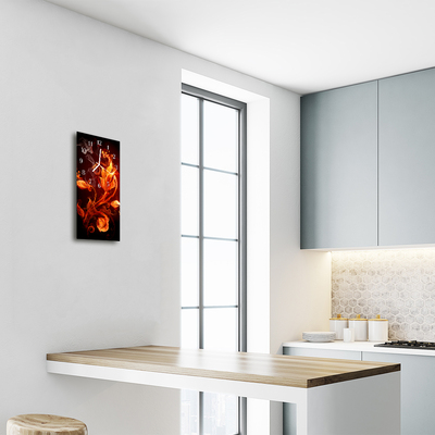 Relógio vertical flores de laranjeira