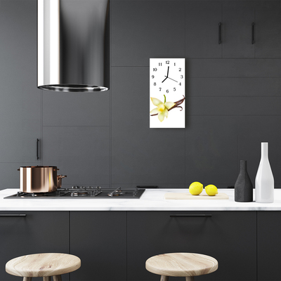 Relógio vertical Flores de lírio branco