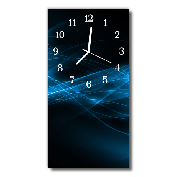 Relógio vertical Arte Abstrata Azul