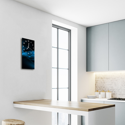 Relógio vertical Arte Abstrata Azul