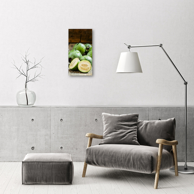 Relógio vertical Cozinha Verde romã