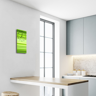 Relógio vertical Padrão de Arte Gráfico Verde