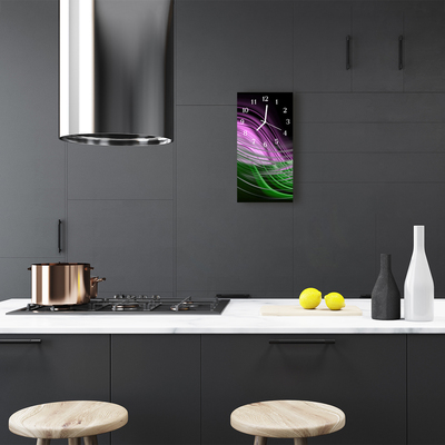 Relógio de vidro vertical Arte Gráfica Cor