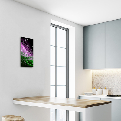 Relógio de vidro vertical Arte Gráfica Cor