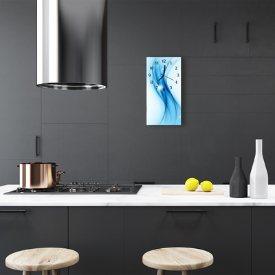 Relógio vertical Padrão de Arte Gráfico Azul