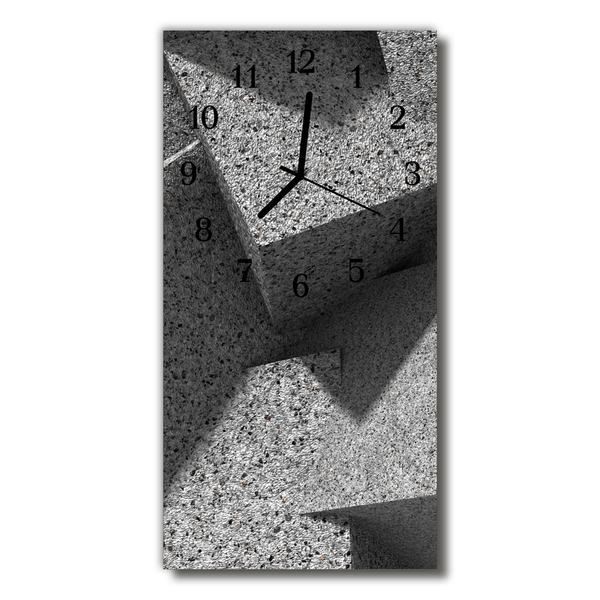Relógio vertical Mesa de mármore cinza