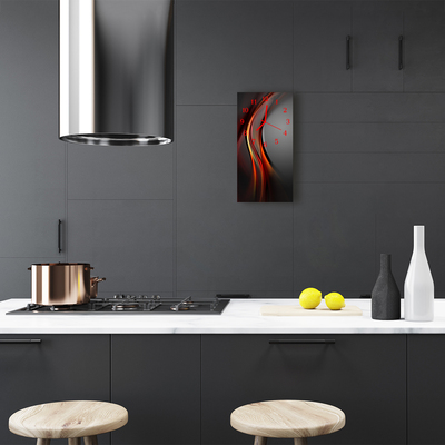 Relógio de vidro vertical Arte Abstração colorida