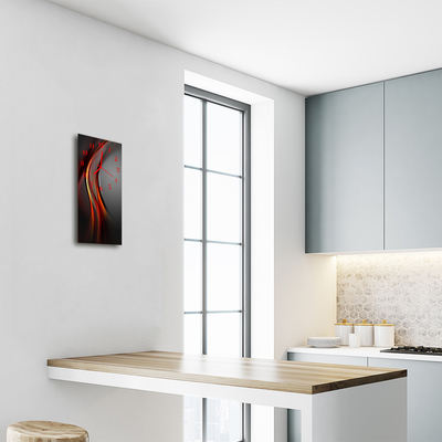 Relógio de vidro vertical Arte Abstração colorida