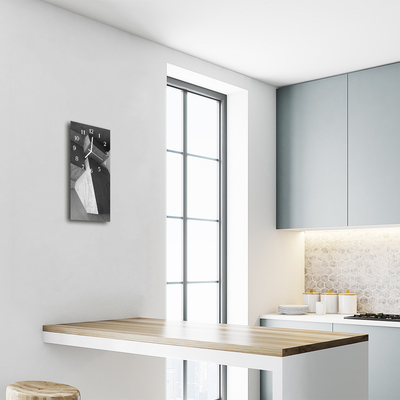 Relógio vertical Mármore cinza