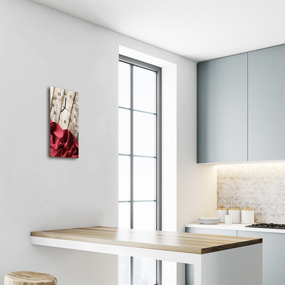 Relógio vertical Mesa de madeira colorida