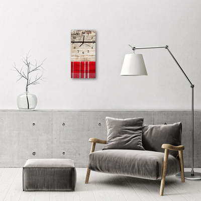 Relógio vertical Cozinha de madeira colorida