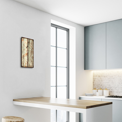 Relógio vertical Madeira marrom retrô