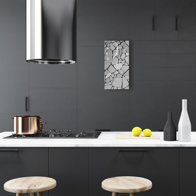 Relógio vertical Pedras da Natureza cinza