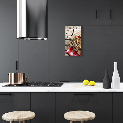 Relógio vertical Cereal de cozinha bege