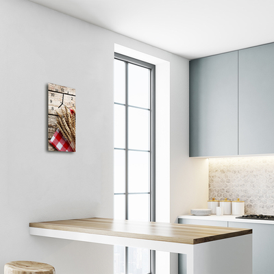 Relógio vertical Cereal de cozinha bege