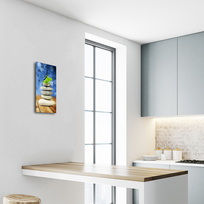 Relógio vertical Pedras Zen Coloridas da Natureza