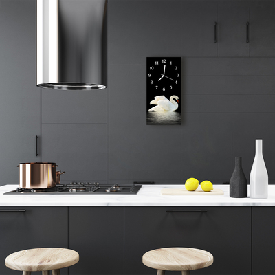 Relógio vertical Animais Cisne pássaro colorido