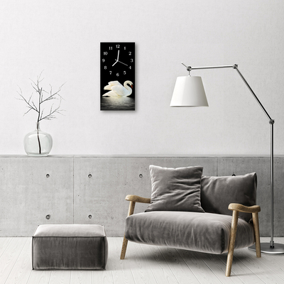 Relógio vertical Animais Cisne pássaro colorido