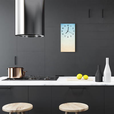 Relógio vertical Arte Céu azul pastel