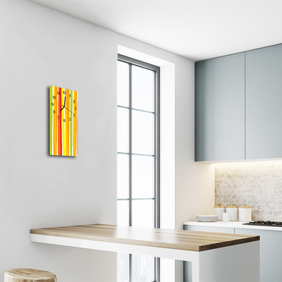 Relógio vertical Listras coloridas da Art Graphics