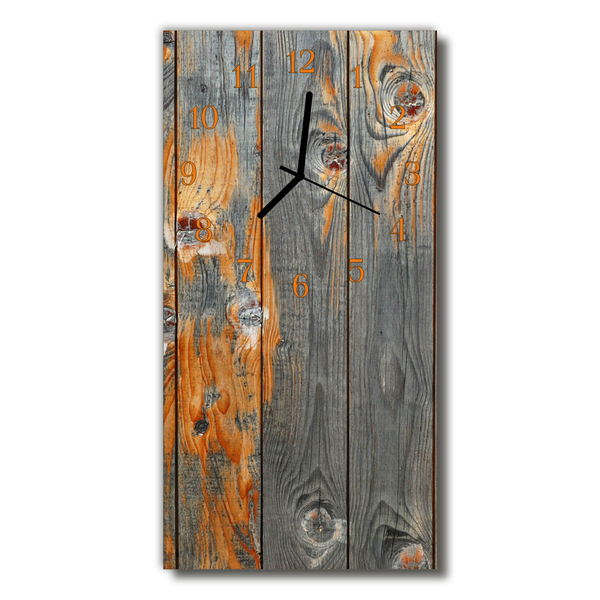 Relógio vertical Placa marrom