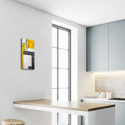 Relógio de vidro vertical Arte Arte abstrata colorida