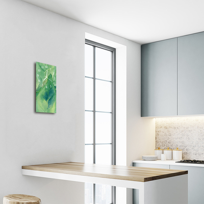 Relógio vertical A natureza deixa o verde