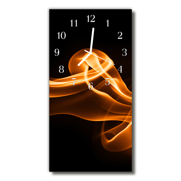 Relógio de vidro vertical Arte Abstração colorida