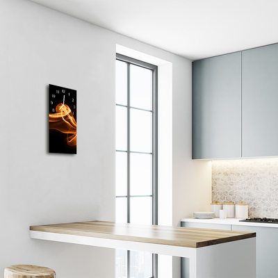 Relógio de vidro vertical Arte Abstração colorida