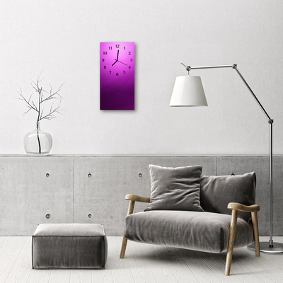 Relógio de vidro vertical Gráficos roxos